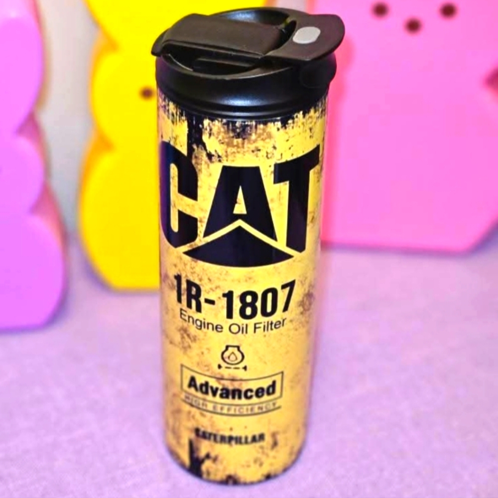 Caterpillar Yellow and Black Cat 20oz TUMBLER